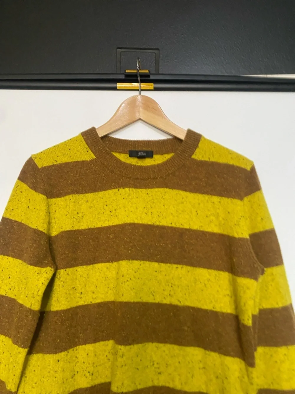 J.Crew M Wool Blend Striped Sweater